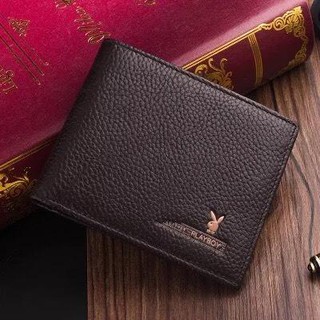 Super Cheap wallets กระเป๋าสตางค์หนังกระเป๋าสตางค์ผู้ชายเพลย์บอยสั้น (BF505)