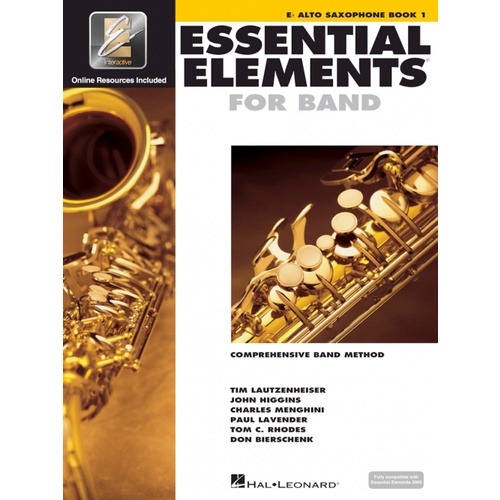 หนังสือเรียนดนตรี ESSENTIAL ELEMENTS FOR BAND – Eb ALTO SAXOPHONE BOOK 1 WITH EEI