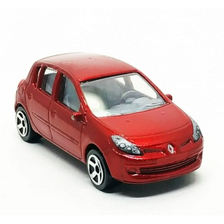 รถเหล็กมาจอเร็ต Majorette Renault Clio B85 สีแดงเข้ม ขนาด 1/64 ยาว 8 cm มือสอง #001