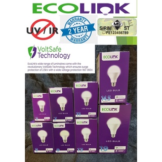 หลอดไฟ LED ECOLINK E27 3W 5W 7W 9W 11W 13W 14.5W 19W LAMPU LED MENTOL