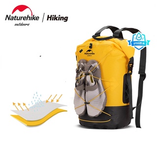 Naturehike NH TPU แห้ง เปียก แยก กระเป๋ากันน้ํา กลางแจ้ง สตรีม ว่ายน้ํา ปีนเขา กระเป๋าเป้สะพายหลัง กันน้ํา ล่องแก่ง