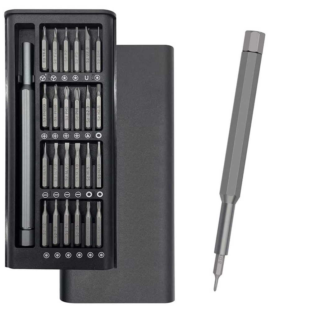 25 In 1 Screwdriver Set 24PCS Precision Magnetic Screwdriver Magnetic Bits Torx Bit Mobile Phone PC 