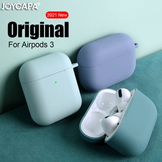 ของแท้ เคสหูฟังไร้สาย ซิลิโคนนิ่ม แบบบาง สําหรับ Apple Airpods 3 Air Pod Pro 1 2 2021