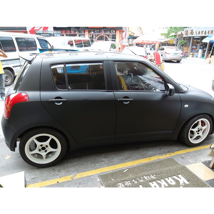 สติ๊กเกอร์ติดรถ สีดำด้าน ขี้นก ยางมะตอย ยางไม้ มีช่องระบายอากาศ ติดง่าย ติดแน่น ลอกออกไม่ทิ้งคราบกาว - รูปที่ 4