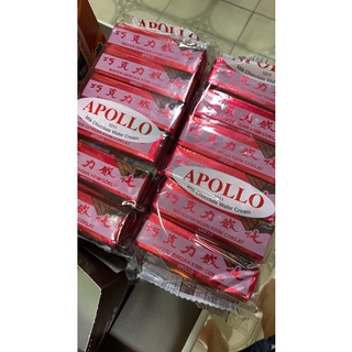 Apollo ช็อคแดงในตำนานเวเฟอร์เคลือบช็อคโกแลต 1 ห่อมี 12 ชิ้น