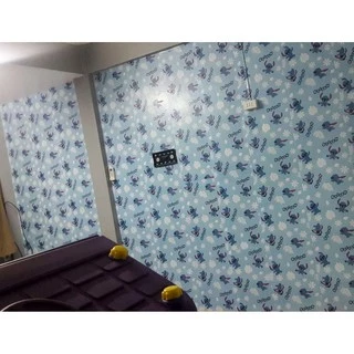 (ส่งด่วนฟรี 24 ชม) Wall Kip วอลเปเปอร์ สติช ติดผนัง สติ๊กเกอร์ มีกาวในตัว ติดเองได้