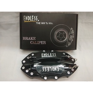 ครอบดิสเบรค( ENDLESS ) อลูมิเนียม(สีดำ) ใส่ได้กับรถเก๋ง รถกระบะ ทุกรุ่น ขอบ 14"-16" ไซส์ M และ 17"-18"ไซส์ L ราคาต่อชุด"