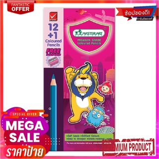 มาสเตอร์อาร์ต สีไม้ แท่งยาว 12 สี แพ็ค 12 กล่องMASTER ART Long Colored Pencil 12 Colors 12 Boxes/Pack