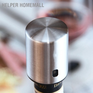 Helper Homemall จุกปิดขวดไวน์ สุญญากาศ Abs แบบพกพา มั่นคง สีแดง สีดํา