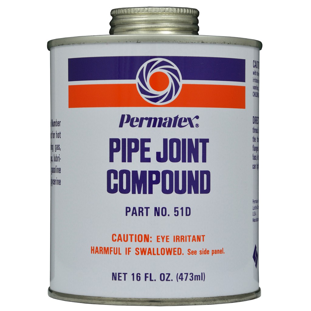 เปอร์มาเท็กซ์ น้ำยาทาเกลียวท่อ PERMATEX Pipe Joint Compound ใช้กับงานข้อต่อเกลียว และท่อน้ำประปา (กาวทาท่อ)