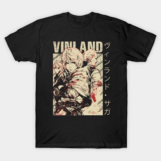 [100% Cotton] เสื้อยืด ผ้าฝ้าย พิมพ์ลาย Vinland Saga สไตล์ฮิปฮอป ฮาราจูกุ สตรีท สําหรับผู้ชาย และผู้หญิง