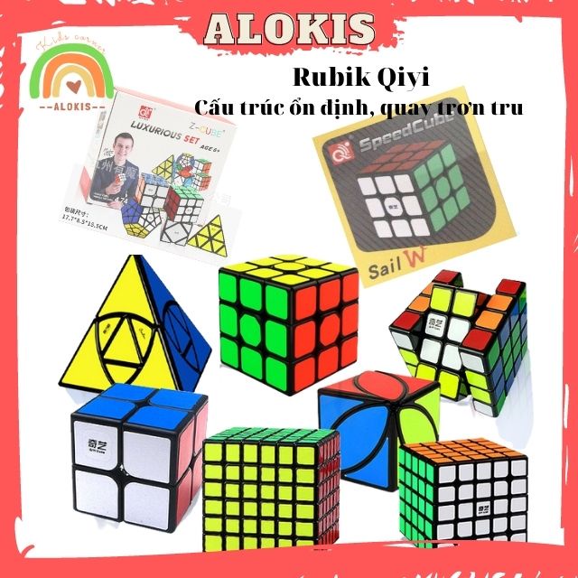Rubik 2x2, 3x3, 4x4, 5x5, Qiyi Five Rubik Cube,Megaminx, Pyranminx,Skewb, Ivy Cube, Mirror, Variatio