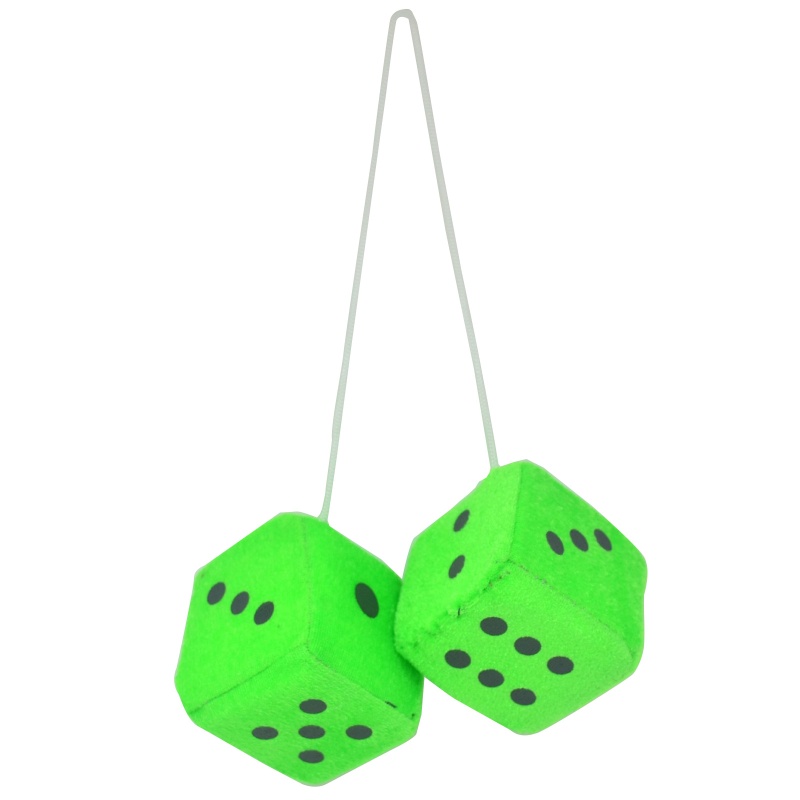 Onlytiming ตุ๊กตาลูกเต๋าแขวนประดับตกแต่งปีใหม่จี้กระจกมองหลัง