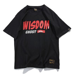 Runpe G042 ♻🧧 เสื้อยืด WISDOM 💀👻☠