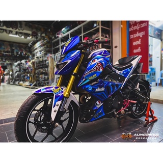 Yamaha Mslaz ลายฉลสม สติกเกอร์คุณภาพ พร้อมเคลือบใสรอบคัน