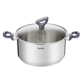 หม้อต้ม+ฝาแก้ว 20 cm TEFAL DAILY COOK ปากหม้อออกแบบมาเพื่อให้เทอาหารได้สะดวก