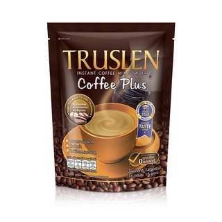 Truslen coffee plus ทรูสเลน คอฟฟี่ พลัส กาแฟปรุงสำเร็จชนิดผง 16กรัม x 15 ซอง