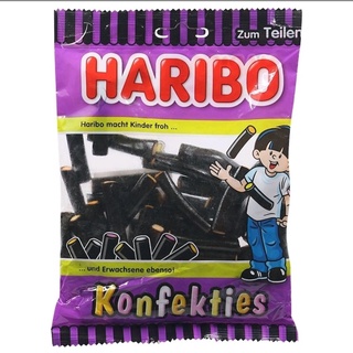 เยลลี่คอนเฟ็คตี้ ขนมหวานรสชะเอม Haribo Konfekties Jelly 175g.