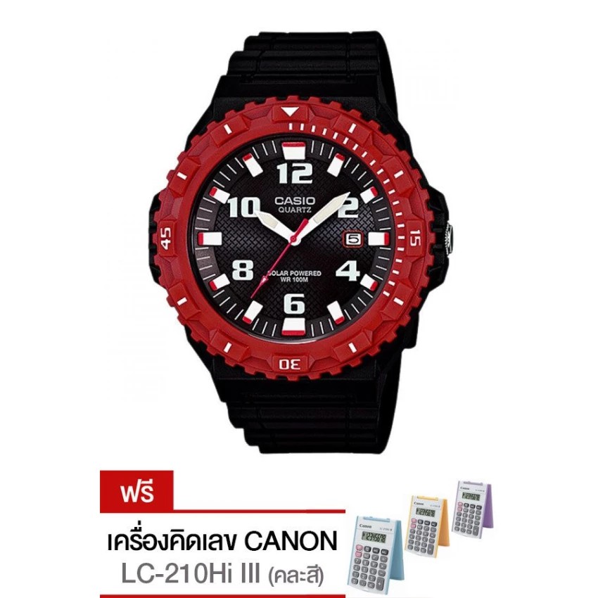 Casio Standard นาฬิกาข้อมือ รุ่น MRW-S300HB-4B-Black+calculator 1 เครื่อง