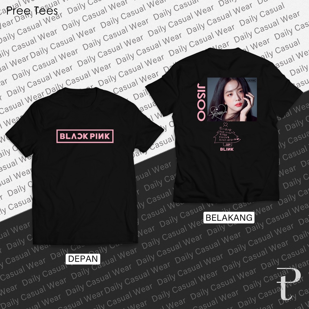 เสื้อยืด JISOO BL4CKPINK