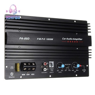 PA-80D 12V 1000W Car Audio High Power Amplifier Amp Board Powerful Subwoofer Bass Amp Car Player