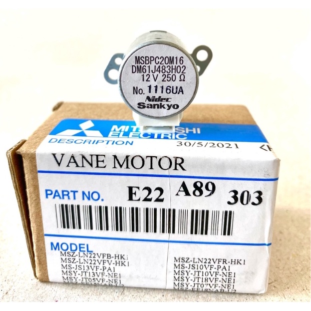 Mitsubishi Electric มอเตอร์สวิงแอร์ มิตซูบิชิ (ขึ้น-ลง) E22A89303แทน E2294B303  อะไหล่แท้ราคาถูก 🔥 ส่งเร็ว 🔥