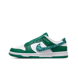 【พร้อมส่ง ของแท้ 100%】Nike Dunk Low “Green Paisley”  ผ้าใบ รองเท้าวิ่ง