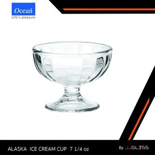 JJGLASS - (Ocean)  P00115 Alaska Ice Cream Cup -  แก้วไอศครีม  ถ้วยไอศครีม ALASKA # P00115 ยี่ห้อโอเชี่ยน บรรจุ 6 ใบ