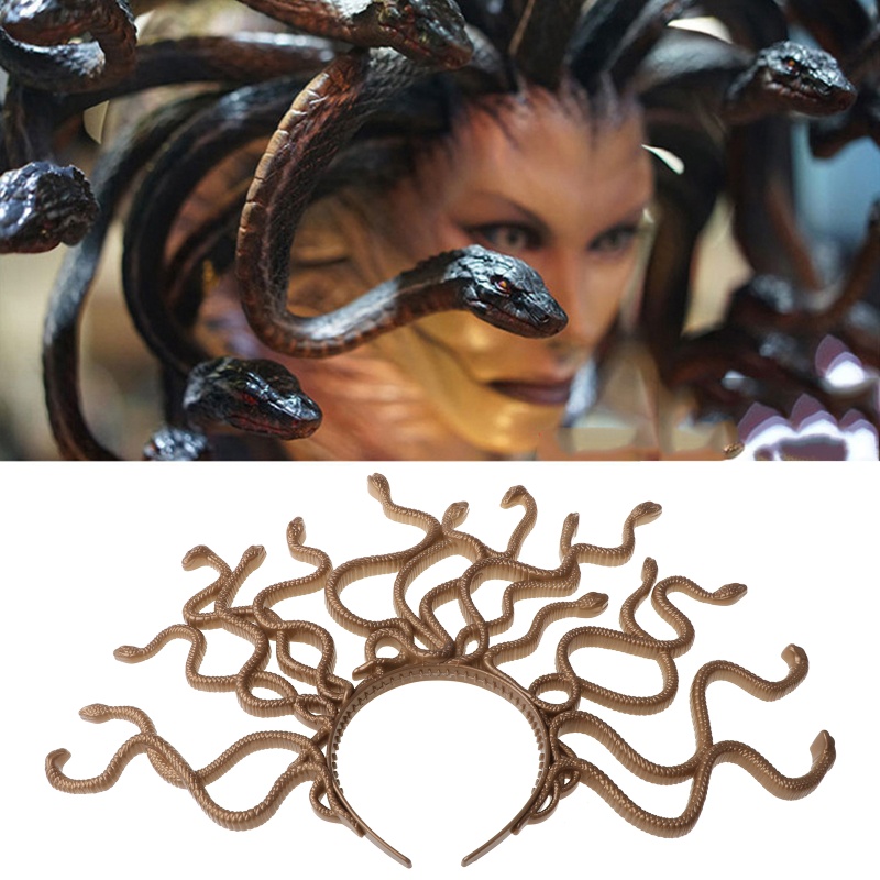 หัวเก๋าเมดูซ่า แถบคาดศีรษะสำหรับฮาโลวีนและงานปาร์ตี้ - รูปที่ 5