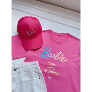 เสื้อยืดลายปริ้น barbie