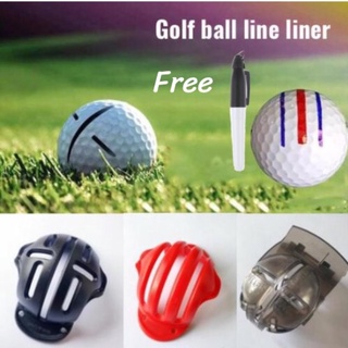 อุปกรณ์วาดเส้นเล็งลายลูกพัตต์กอล์ฟ golf ball line liner for write straight line putting