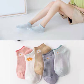 🔥พร้อมส่ง🔥 ถุงเท้าข้อสั้น 10 คู่ ถุงเท้าข้อสั้นยกแพ็ค ถุงเท้าแฟชั่น Sockถุงเท้าเกาหลี มี7แบบ ให้เลือกใส่ได้