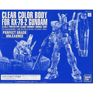 Bandai PG Unleashed RX-78-2 Gundam Clear Color Part (พาร์ทเสริม) 4573102614063 (Plastic Model)