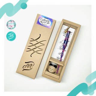 Calligraphy Starter kit Galaxy &amp; Earth ชุดปากกา Oblique pen เขียนอักษร Dip pen Mimin St