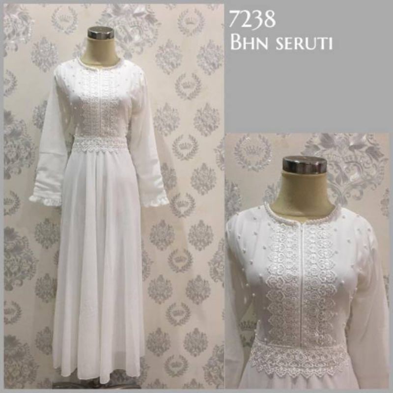 Gamis/white gamis/muslim gamis/party gamis/fashion gamis