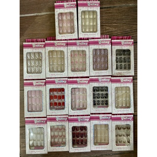 เล็บปลอม เพ้นท์ ติดแน่น YATING NAILS สะดวกง่าย ติดทนนาน เล็บปลอม 3มิติ