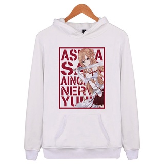Yttq เสื้อกันหนาว มีฮู้ด ผ้าฝ้าย ลาย Sword Art Online 2 With Slee สําหรับผู้ชาย พลัสไซซ์ XQ