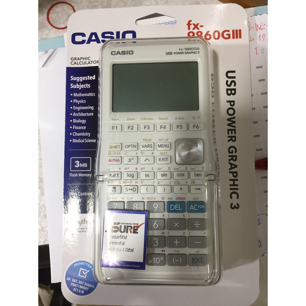 Casio FX 9860GII SDเครื่องคิดเลขกราฟิก ของใหม่CASIO FX-9860Gll SDเครื่องคิดเลขวิทยาศาสตร์ วาดกราฟได้