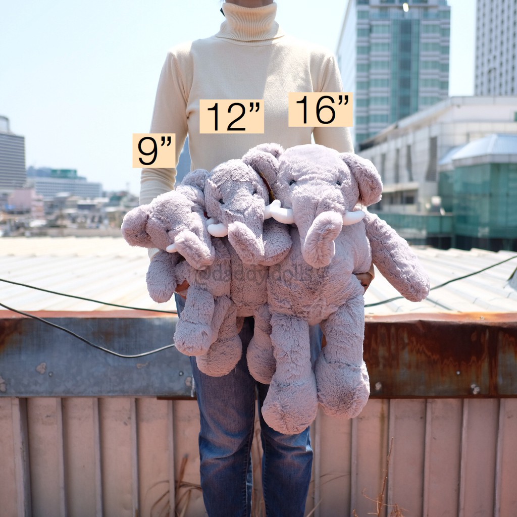 ตุ๊กตา ช้าง ขนฟู 9/12/16นิ้ว Anee Park อานี ปาร์ค ตุ๊กตาช้าง