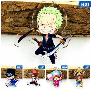 one piece sanji tony chopper luffy พวงกุญแจอะคริลิกสองด้าน