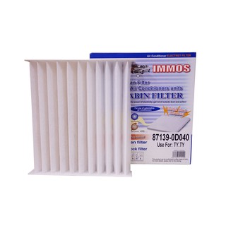 กรองแอร์ IMMON CABIN FILTER กรองอากาศ TOYOTA รุ่น ALTIS 2008 - VIOS2008 - YARIS 2008 (สีขาว)