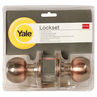 ลูกบิดทั่วไป YALE VCA5227US11 หัวกลม AC YALE KN-VCA5227US11 AC ENTRANCE KNOB