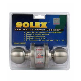 ลูกบิดประตู "SOLEX" 9500SSP ( ไม่มีที่ล๊อค )