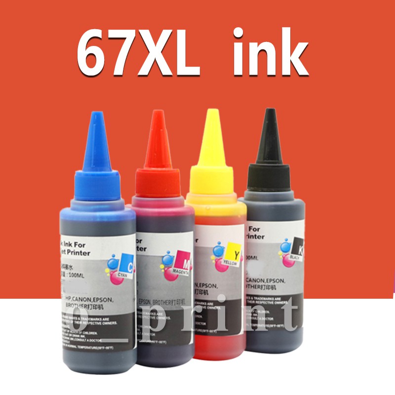 HP 67 หมึก HP 67XL หมึก HP67XL 100ml หมึกเติมหมึกเติมสำหรับ  6055 6058 6075 6020 6420 6452 1255 2332