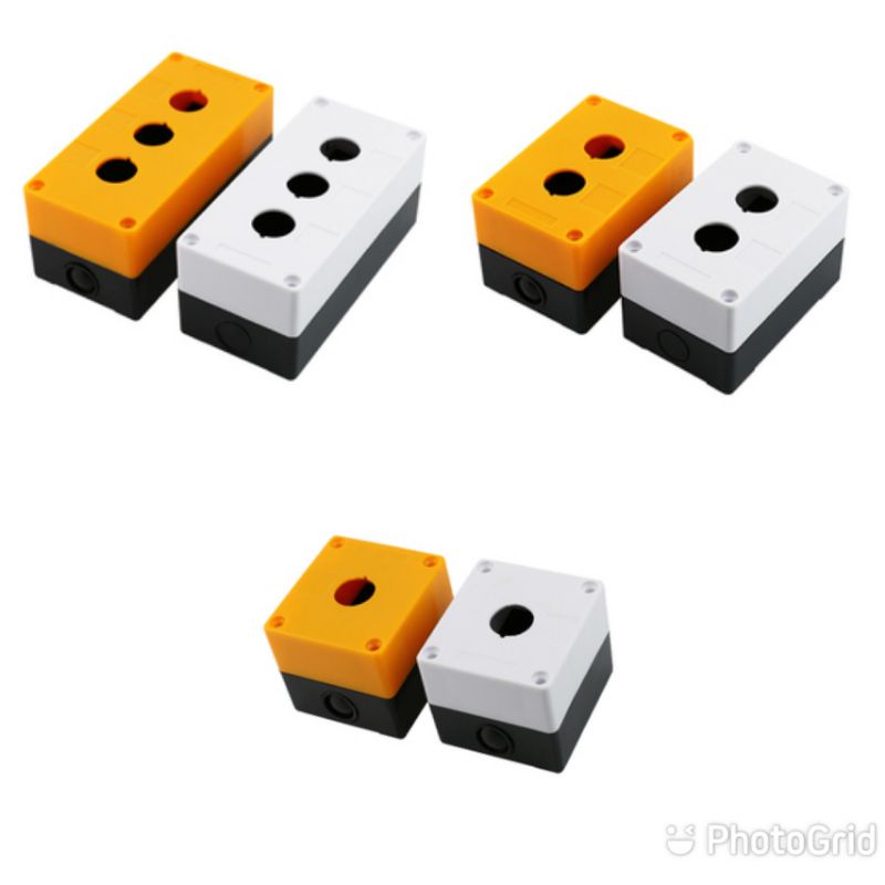 Control Box กล่องสวิตช์รู 22มิล 1ช่อง 2ช่อง 3ช่อง 4ช่อง กล่องควบคุมกล่องกันน้ำและกันฝุ่น