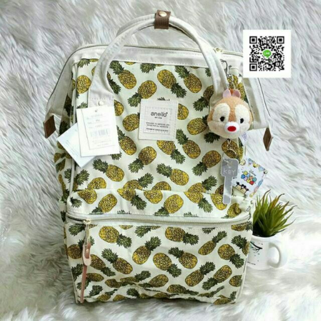 100% JAPAN ANELLO Bag Rucksack Regular M Pineapple Ivory