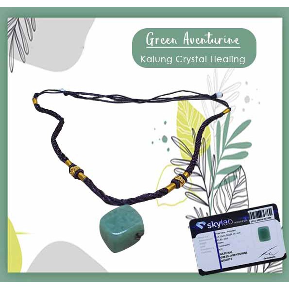 สร้อยคอหินคริสตัล Healing Green Aventurine (LBP58)