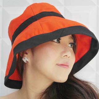 ATIPA หมวกปีกกว้างแทนร่ม สีส้ม  ATIPA Coco Classy (ORANGE)