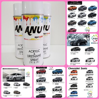 CHEVROLET สีสเปรย์ ANU Spray ANU -N สีพ่นรถยนต์ กี่งเงา- CAPTIVA,COLORADO,TRALBLAZER,SONIC, CRUZE,SPIN, AVEO (1 กระป๋อง)