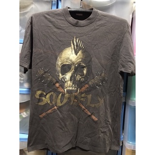 เสื้อยืดผ้าฝ้ายพิมพ์ลายขายดี เสื้อยืดวงSOULFLYTRIBALLwar